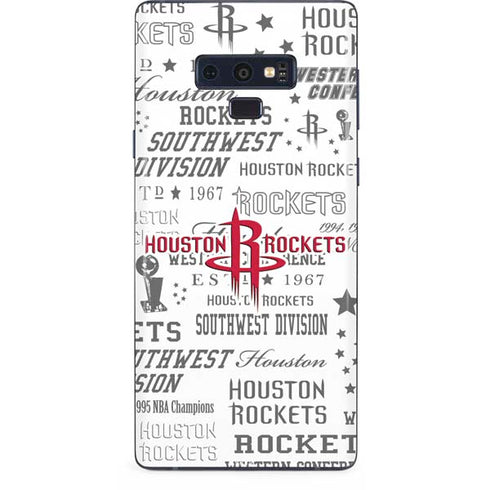 NBA Houston Rockets Historic Blast Galaxy Note 9 Skin