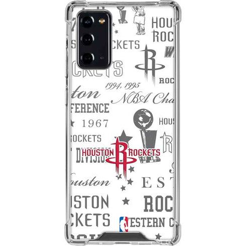 NBA Houston Rockets Historic Blast Galaxy Note20 5G Clear Case