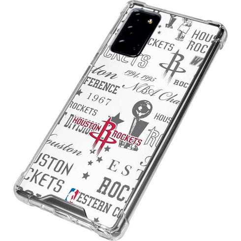 NBA Houston Rockets Historic Blast Galaxy Note20 5G Clear Case
