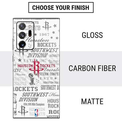 NBA Houston Rockets Historic Blast Galaxy Note20 Ultra 5G Skin