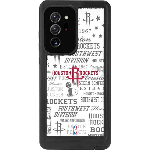 NBA Houston Rockets Historic Blast Galaxy Note20 Ultra 5G Waterproof Case