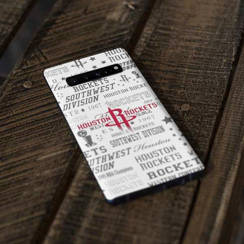 NBA Houston Rockets Historic Blast Galaxy S10 Plus Skin