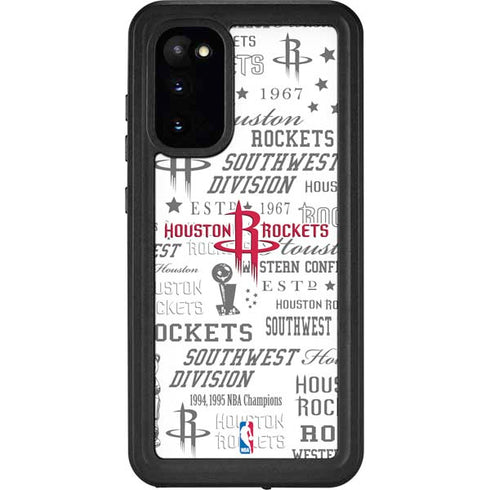 NBA Houston Rockets Historic Blast Galaxy S20 Waterproof Case