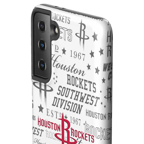 NBA Houston Rockets Historic Blast Galaxy S21 FE Pro Case