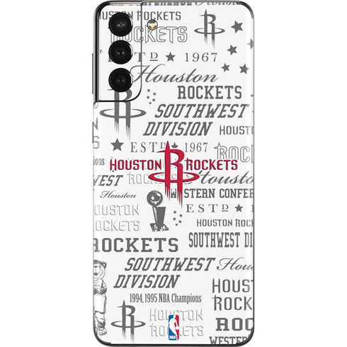 NBA Houston Rockets Historic Blast Galaxy S21 Plus 5G Skin