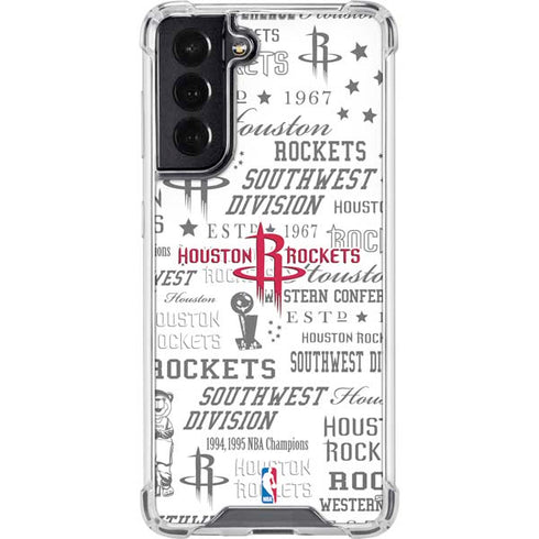 NBA Houston Rockets Historic Blast Galaxy S22 Clear Case
