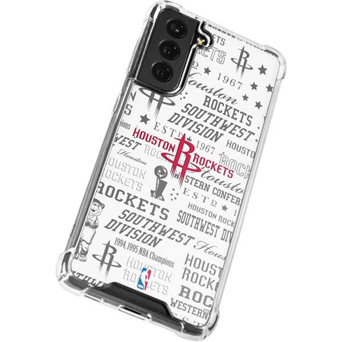 NBA Houston Rockets Historic Blast Galaxy S22 Clear Case