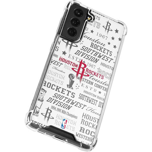 NBA Houston Rockets Historic Blast Galaxy S22 Plus Clear Case