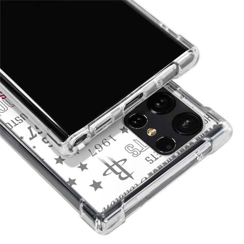NBA Houston Rockets Historic Blast Galaxy S22 Ultra Clear Case