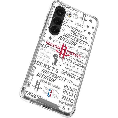 NBA Houston Rockets Historic Blast Galaxy S23 Clear Case