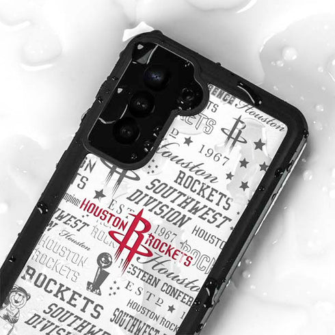 NBA Houston Rockets Historic Blast Galaxy S23 Plus Waterproof Case