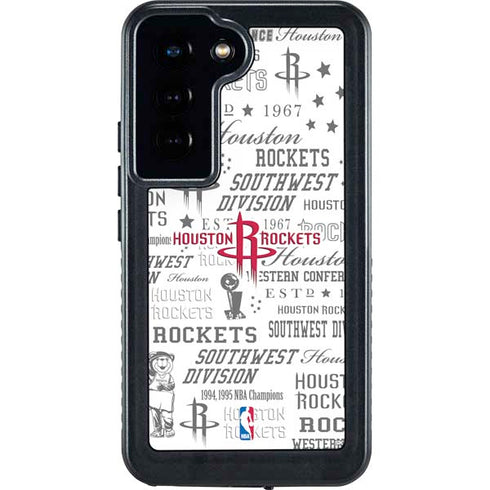 NBA Houston Rockets Historic Blast Galaxy S23 Waterproof Case