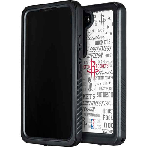 NBA Houston Rockets Historic Blast Galaxy S23 Waterproof Case