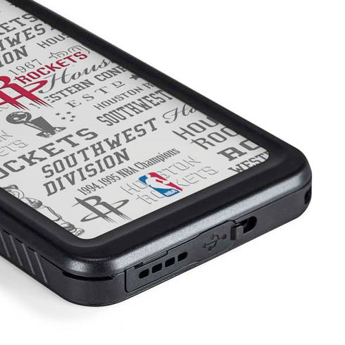 NBA Houston Rockets Historic Blast Galaxy S23 Waterproof Case