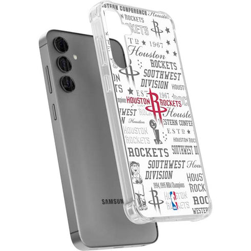 NBA Houston Rockets Historic Blast Galaxy S24 Plus Clear Case