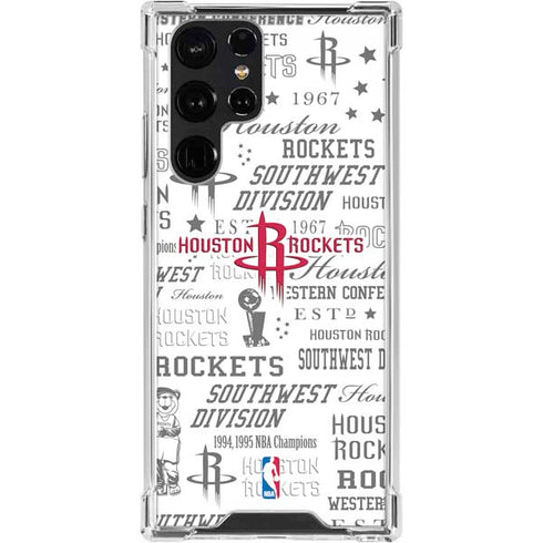 NBA Houston Rockets Historic Blast Galaxy S24 Ultra Clear Case