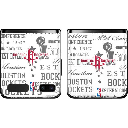 NBA Houston Rockets Historic Blast Galaxy Z Flip Skin