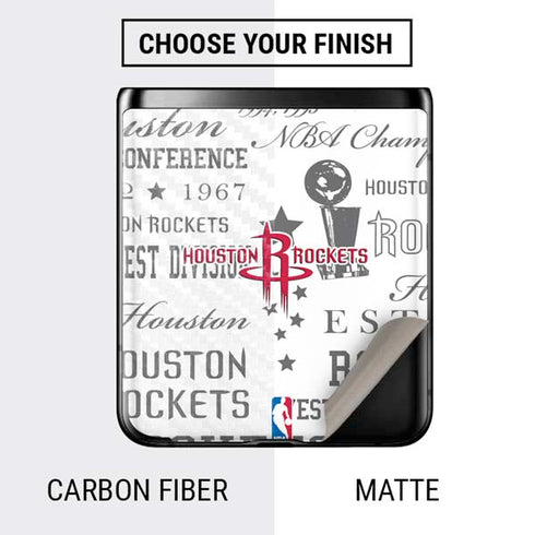 NBA Houston Rockets Historic Blast Galaxy Z Flip Skin
