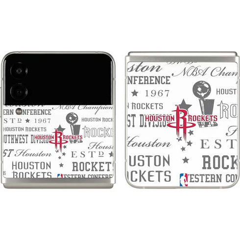 NBA Houston Rockets Historic Blast Galaxy Z Flip3 5G Skin