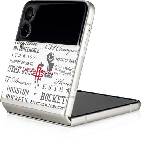 NBA Houston Rockets Historic Blast Galaxy Z Flip3 5G Skin