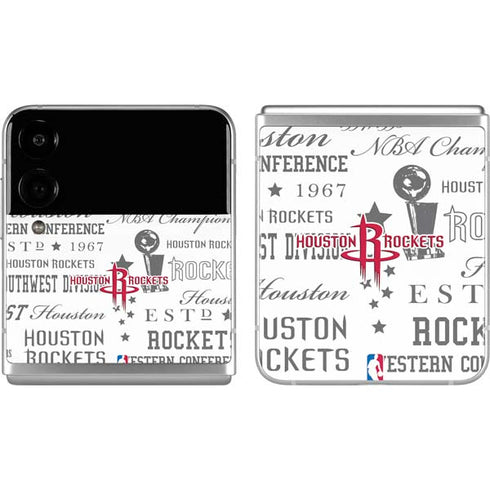 NBA Houston Rockets Historic Blast Galaxy Z Flip4 5G Skin