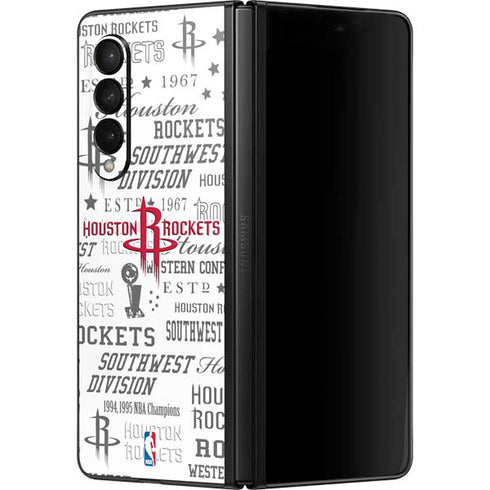 NBA Houston Rockets Historic Blast Galaxy Z Fold3 5G Skin