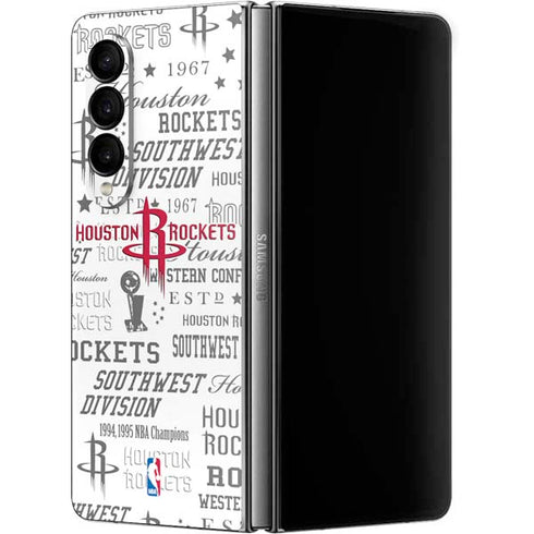 NBA Houston Rockets Historic Blast Galaxy Z Fold4 5G Skin