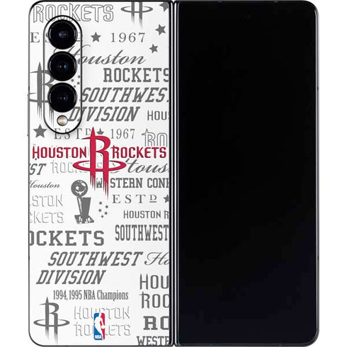 NBA Houston Rockets Historic Blast Galaxy Z Fold4 5G Skin