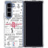 NBA Houston Rockets Historic Blast Galaxy Z Fold5 5G Clear Case