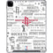 NBA Houston Rockets Historic Blast iPad Pro 12.9in (2020) Clear Case