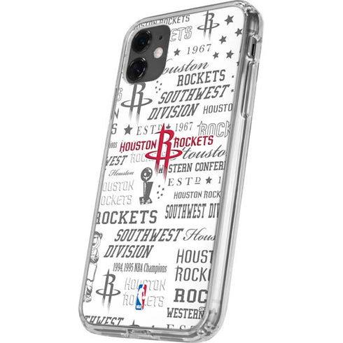 NBA Houston Rockets Historic Blast iPhone 11 Clear Case