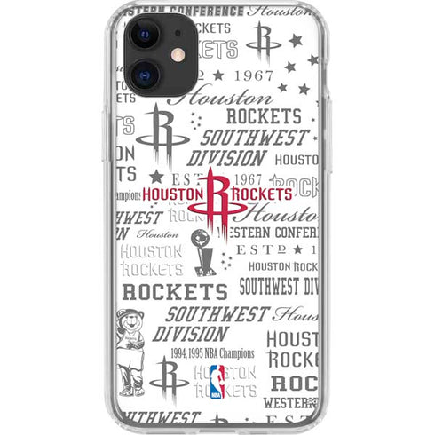 NBA Houston Rockets Historic Blast iPhone 11 Clear Case