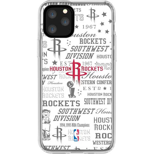 NBA Houston Rockets Historic Blast iPhone 11 Pro Clear Case