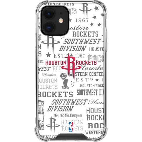 NBA Houston Rockets Historic Blast iPhone 12 Mini Clear Case