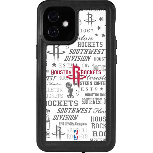 NBA Houston Rockets Historic Blast iPhone 12 Mini Waterproof Case