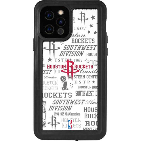 NBA Houston Rockets Historic Blast iPhone 12 Pro Waterproof Case
