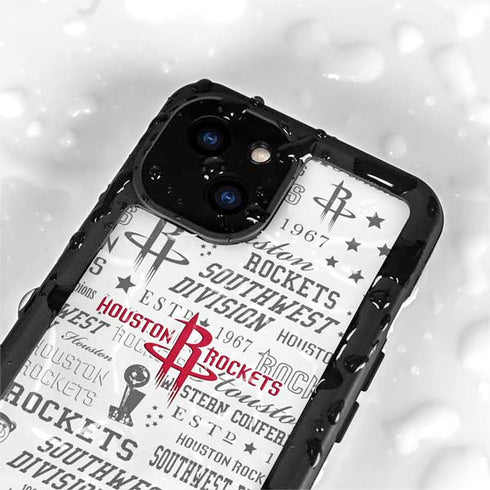 NBA Houston Rockets Historic Blast iPhone 13 Mini Waterproof Case