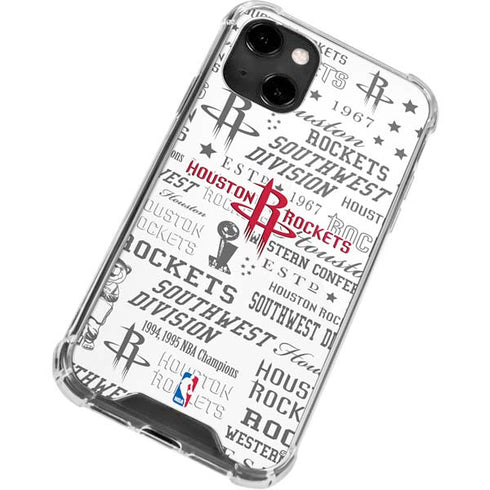 NBA Houston Rockets Historic Blast iPhone 14 Clear Case