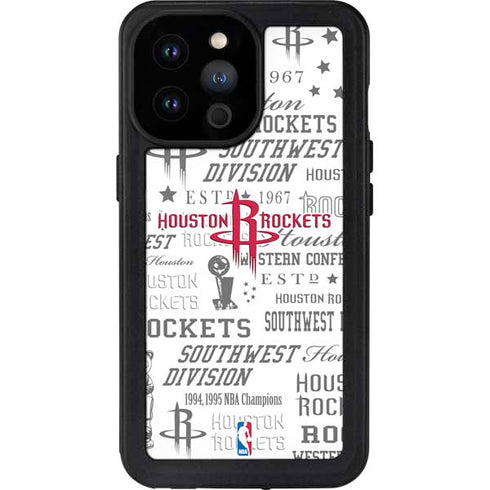 NBA Houston Rockets Historic Blast iPhone 14 Pro Max Waterproof Case