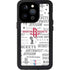 NBA Houston Rockets Historic Blast iPhone 14 Pro Waterproof Case