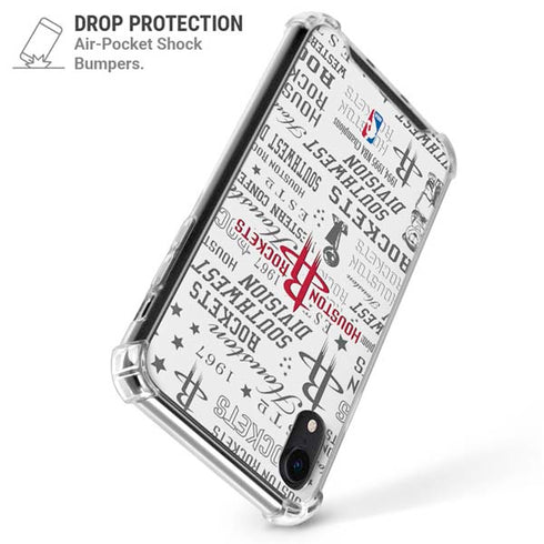 NBA Houston Rockets Historic Blast iPhone XR Clear Case