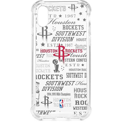 NBA Houston Rockets Historic Blast iPhone XS Clear Case