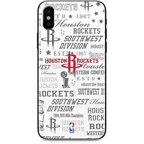 NBA Houston Rockets Historic Blast iPhone XS Skin