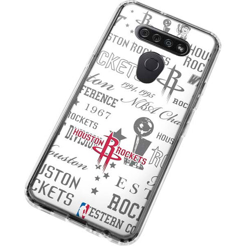 NBA Houston Rockets Historic Blast LG K51/Q51 Clear Case