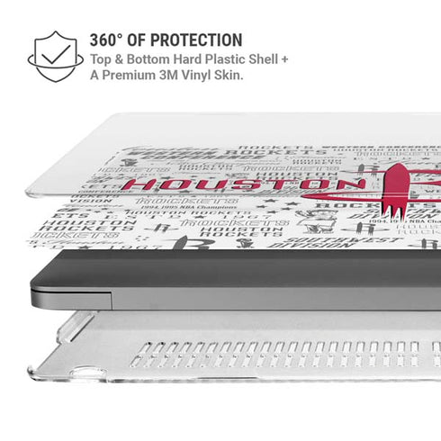 NBA Houston Rockets Historic Blast MacBook Pro 16in (2021-25) Case plus Skin
