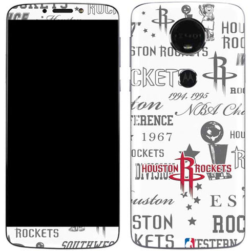 NBA Houston Rockets Historic Blast Moto E5 Plus Skin