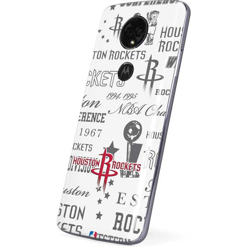 NBA Houston Rockets Historic Blast Moto E5 Plus Skin