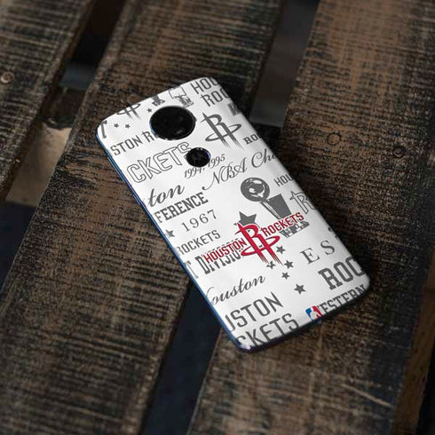 NBA Houston Rockets Historic Blast Moto E5 Plus Skin
