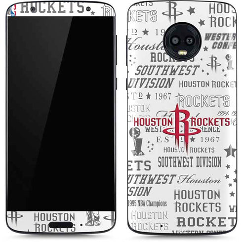 NBA Houston Rockets Historic Blast Moto G6 Skin