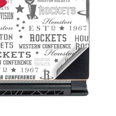 NBA Houston Rockets Historic Blast MSI GS65 Stealth Laptop Skin